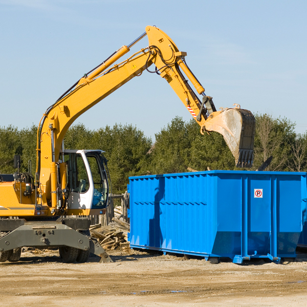 are there any restrictions on where a residential dumpster can be placed in West Columbia